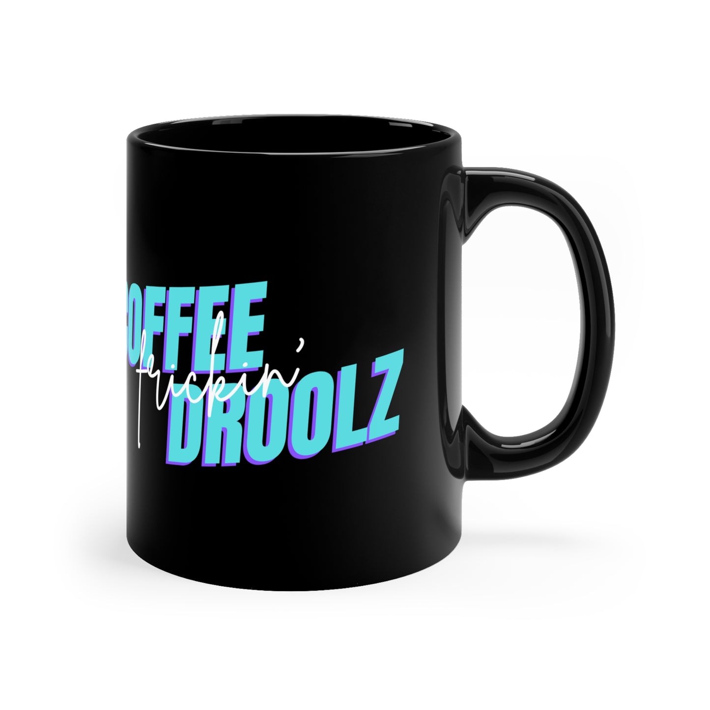 Tea frickin' Rulz Black Ceramic Mug 11oz