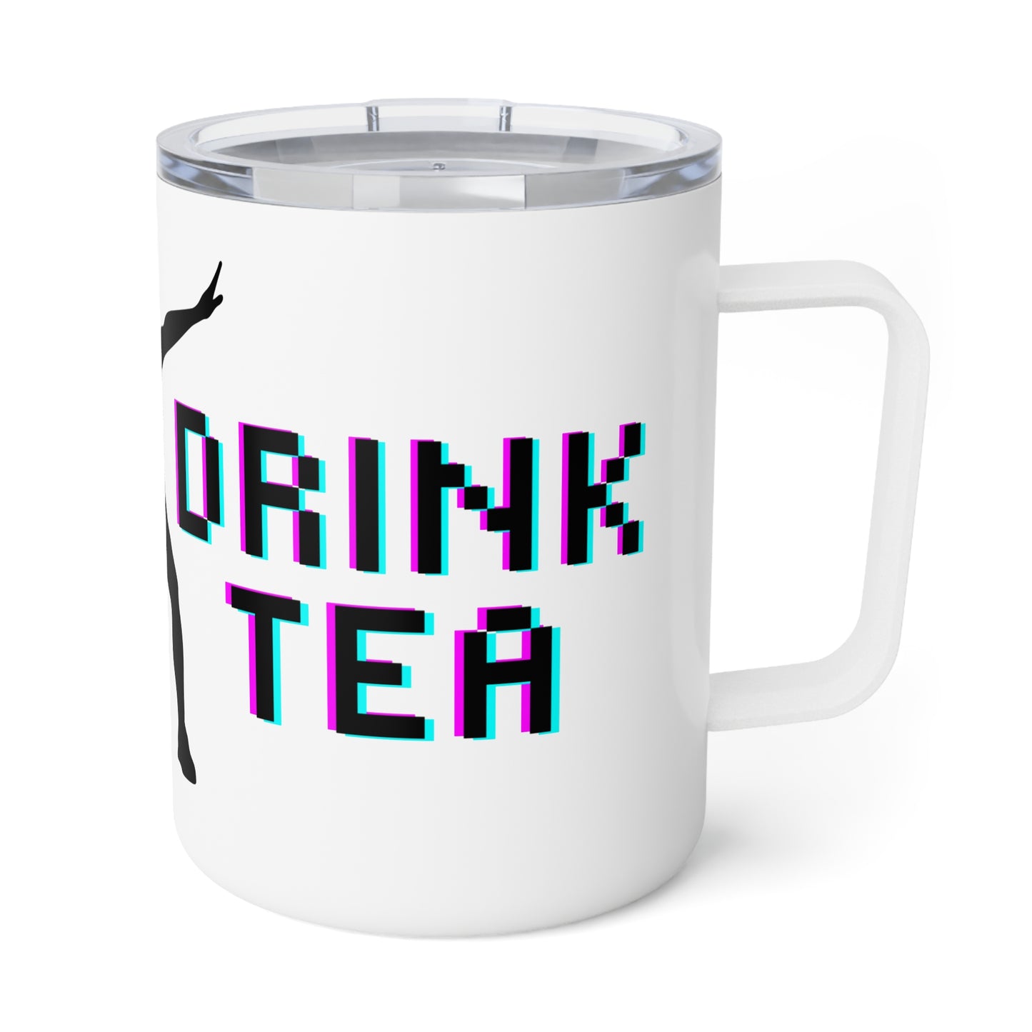 Real men drink tea - Insulated Tea Mug, 10oz