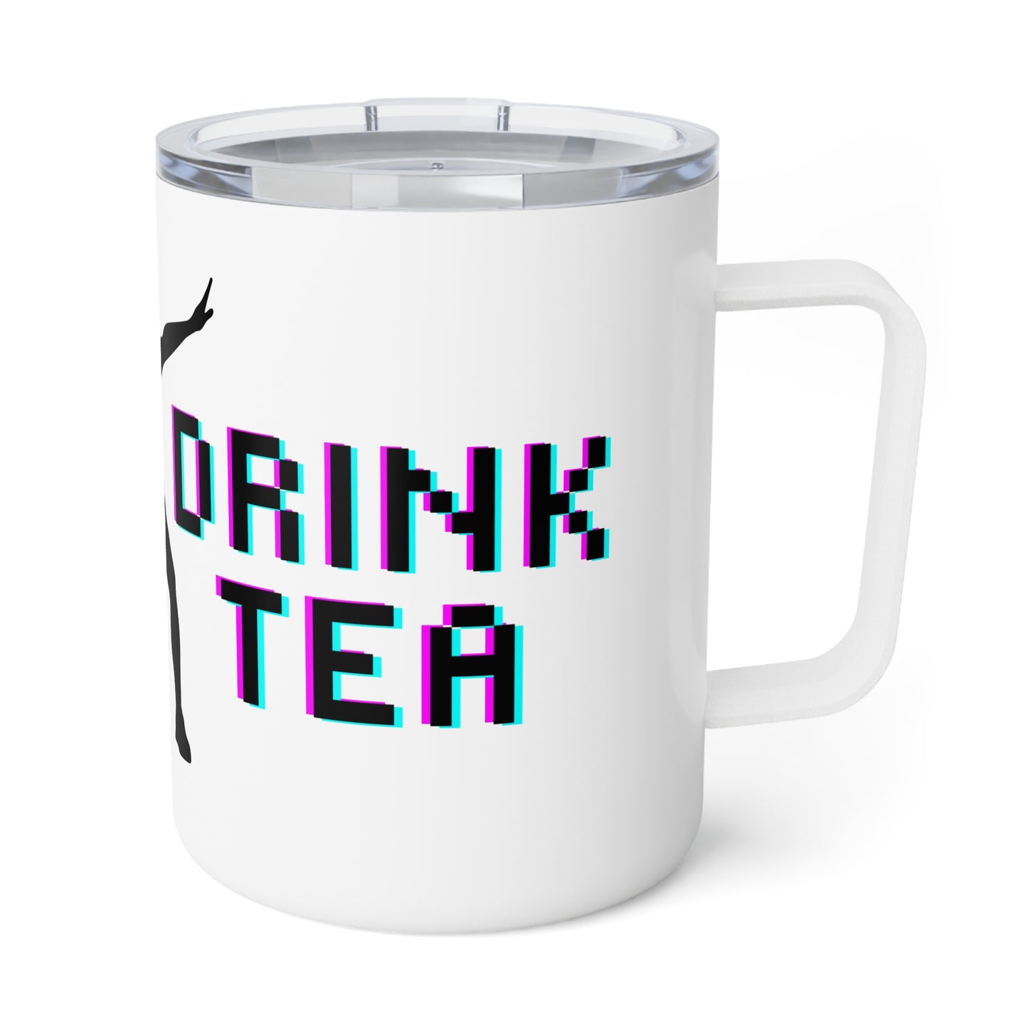 Real men drink tea - Insulated Tea Mug, 10oz