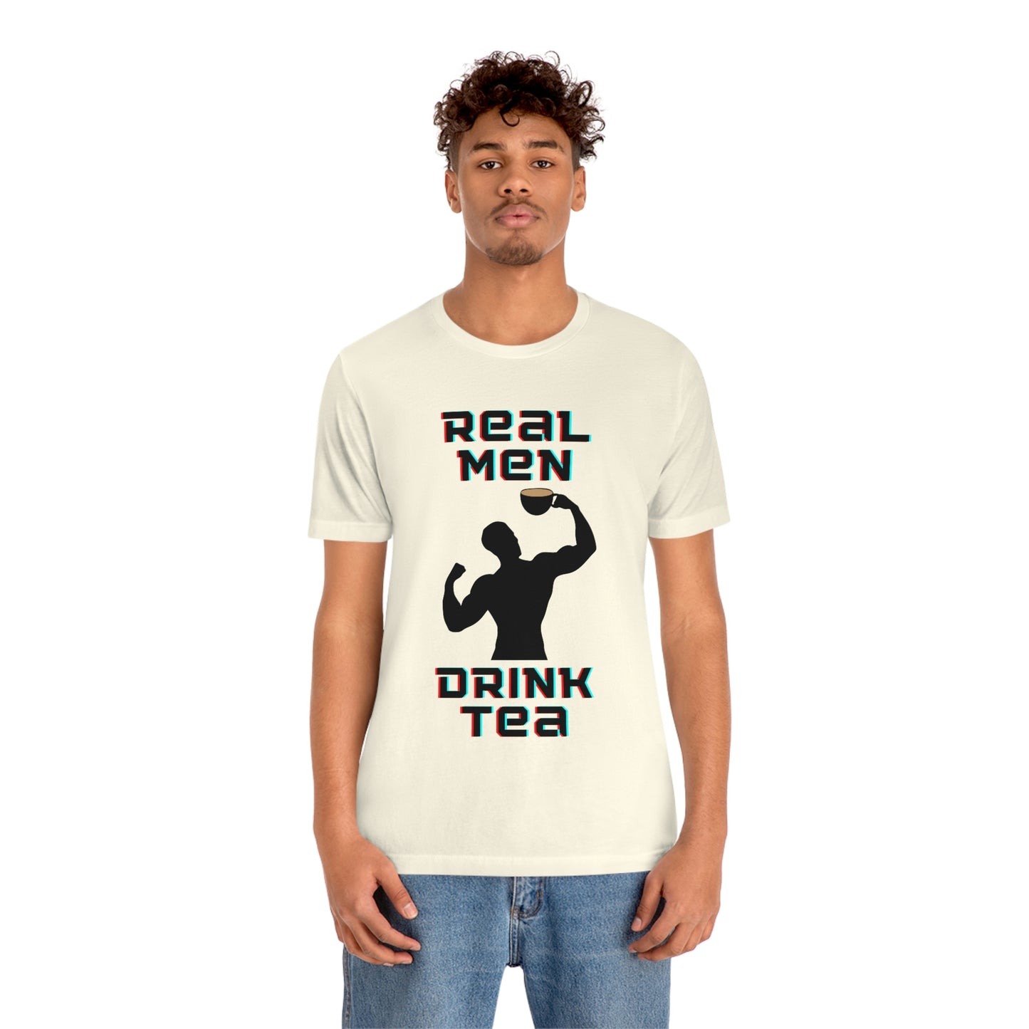 Real men drink tea t-shirt