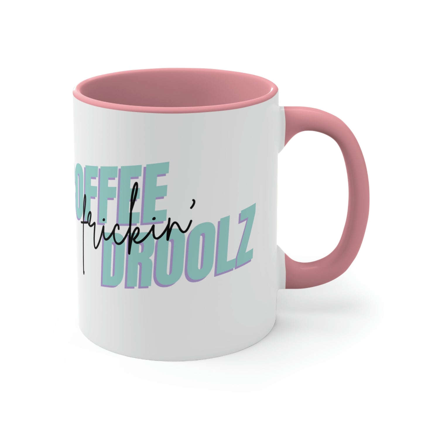 Tea frickin' Rulz White Ceramic Mug with colored Accent