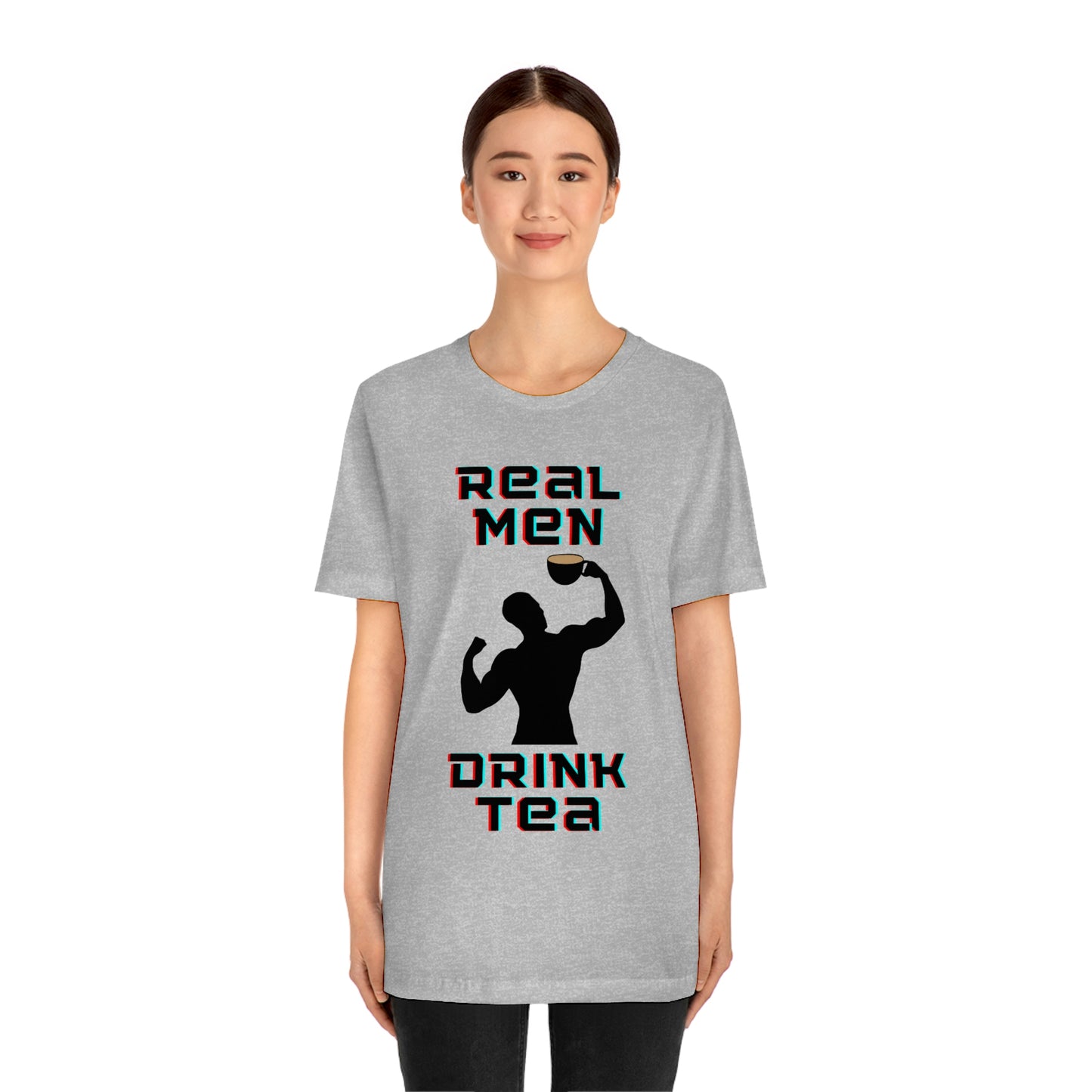 Real men drink tea t-shirt