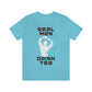 Real men drink tea t-shirt