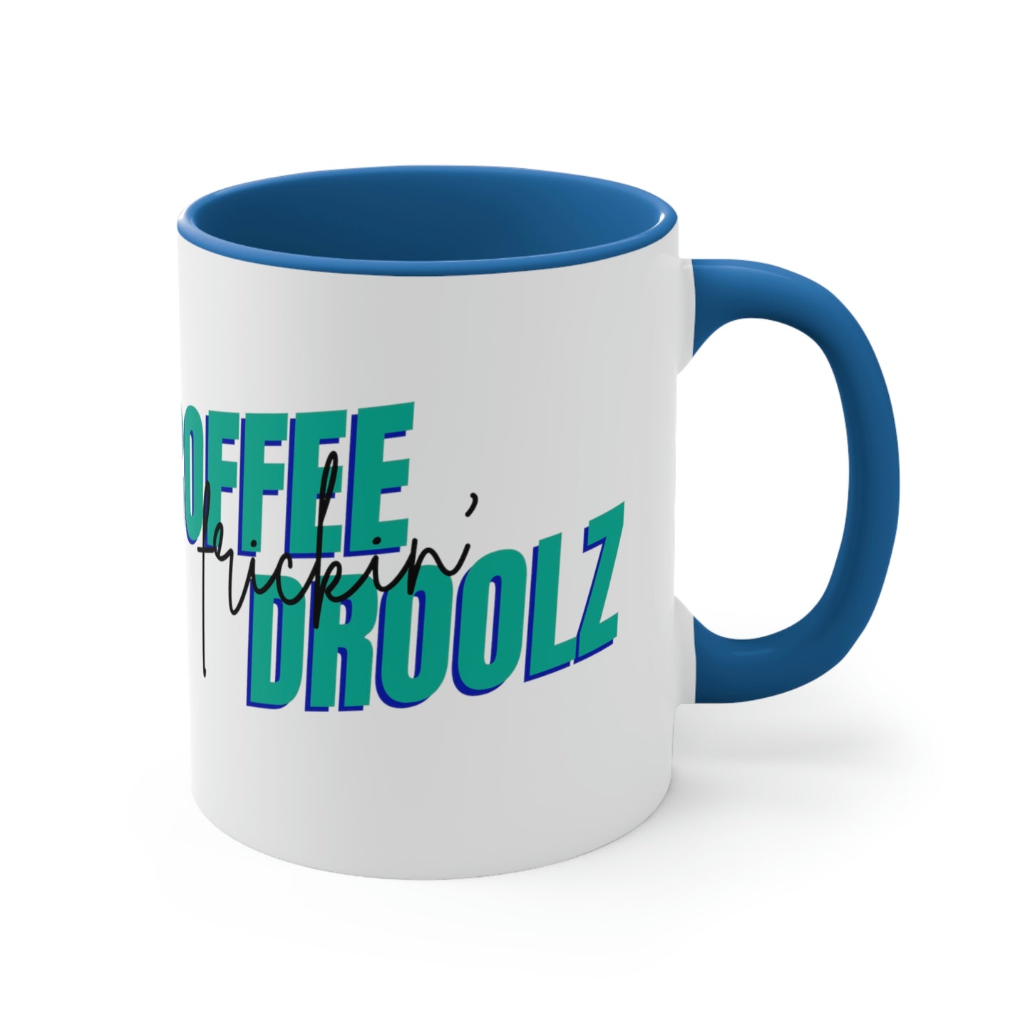 Tea frickin' Rulz White Ceramic Mug with colored Accent