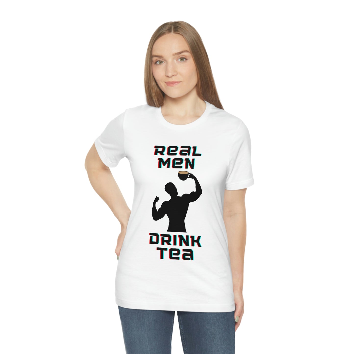 Real men drink tea t-shirt