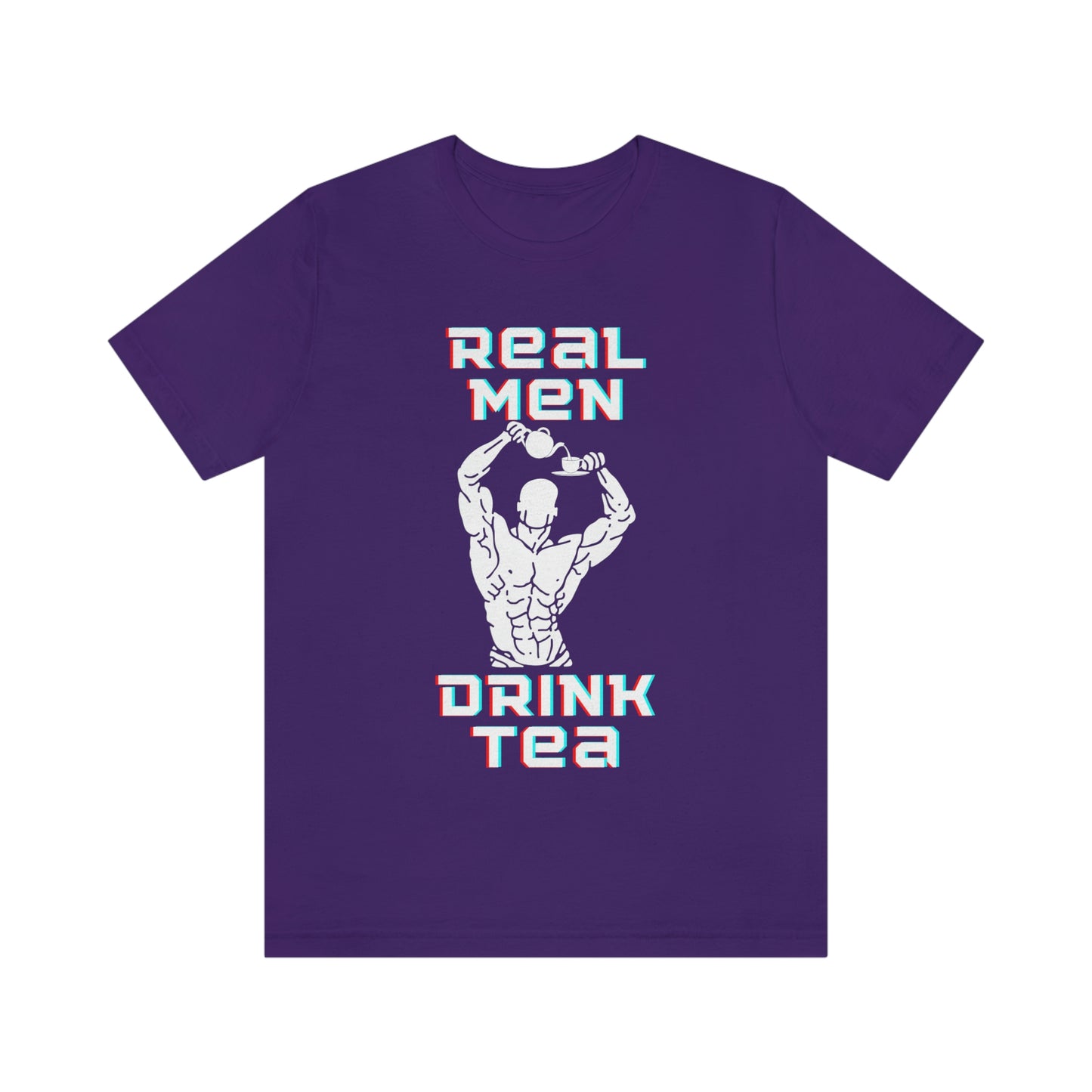 Real men drink tea t-shirt