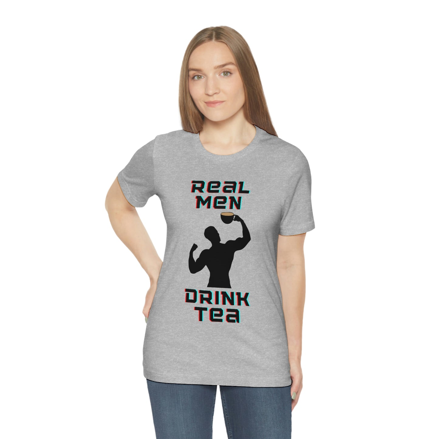 Real men drink tea t-shirt